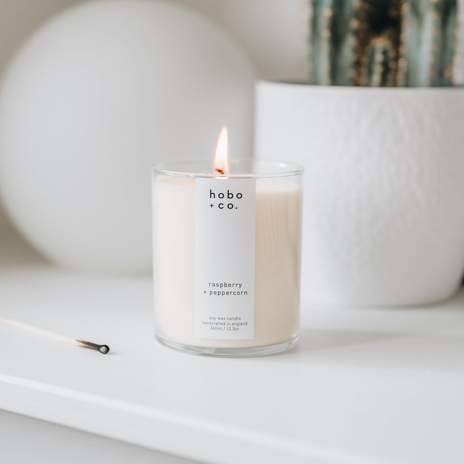 Large Raspberry and Peppercorn Candle