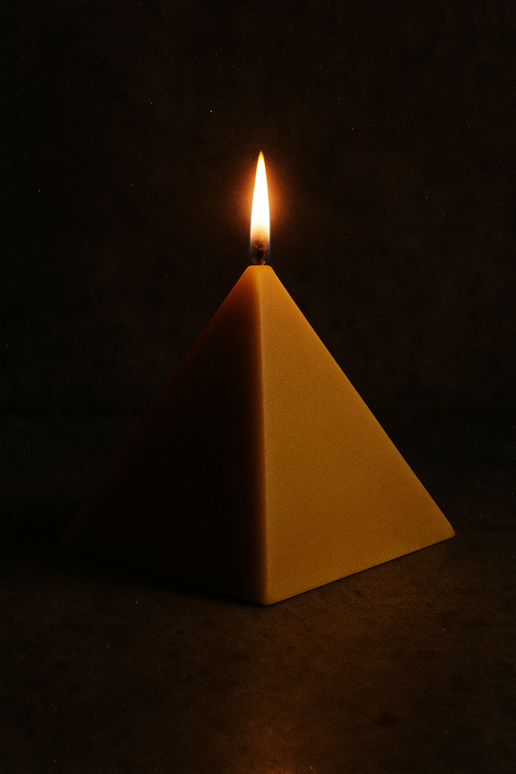 Pyramid Shaped Beeswax Candle
