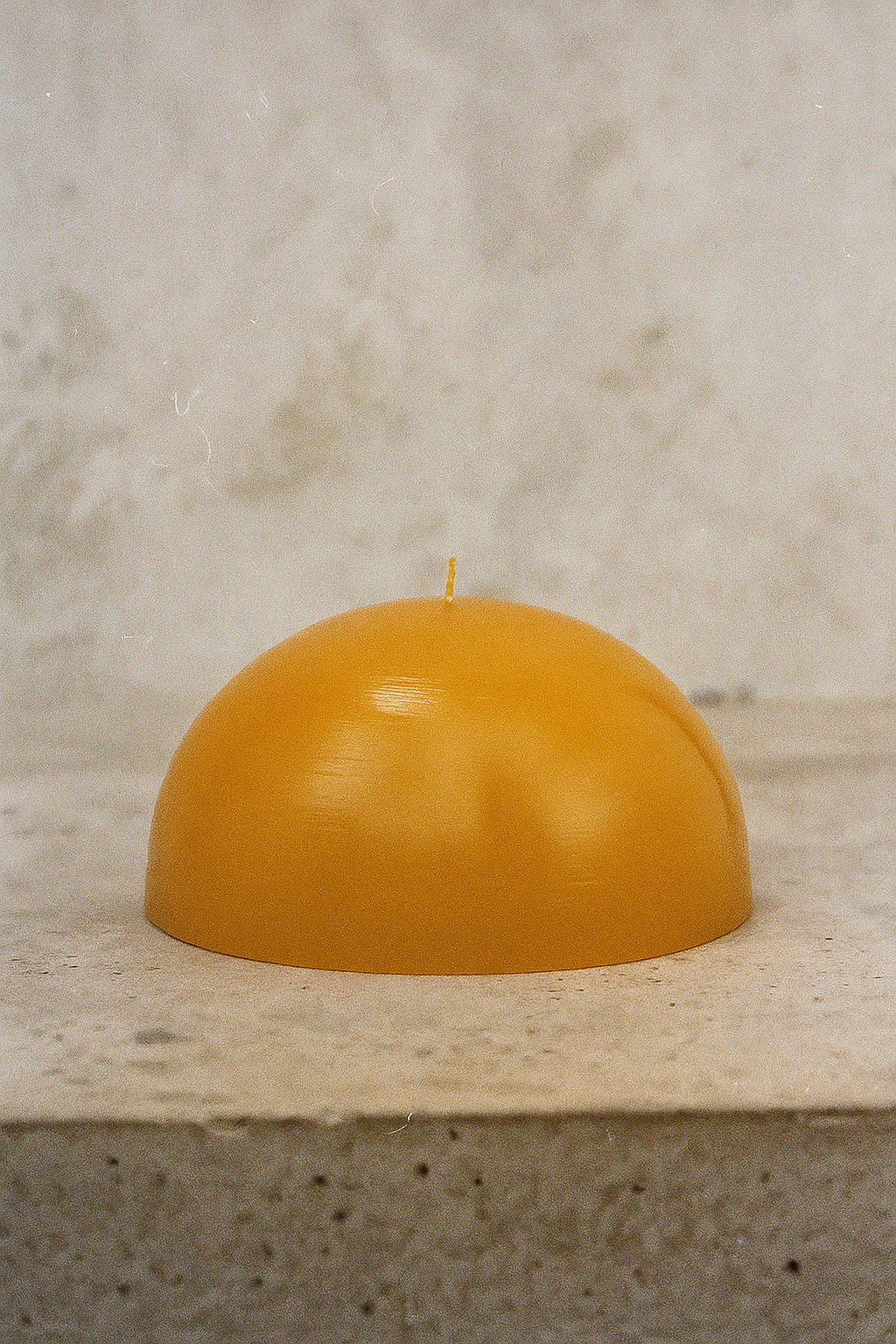 Large Hemisphere Shaped Beeswax Candle
