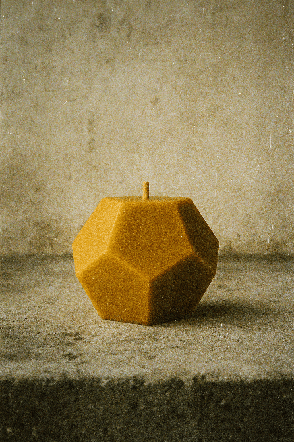 Dodecahedron Shaped Beeswax Candle