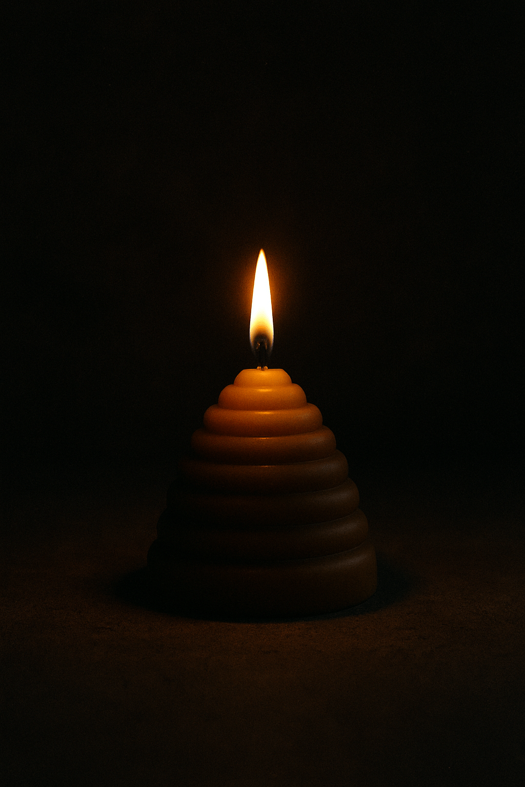 Hive Shaped Beeswax Candle