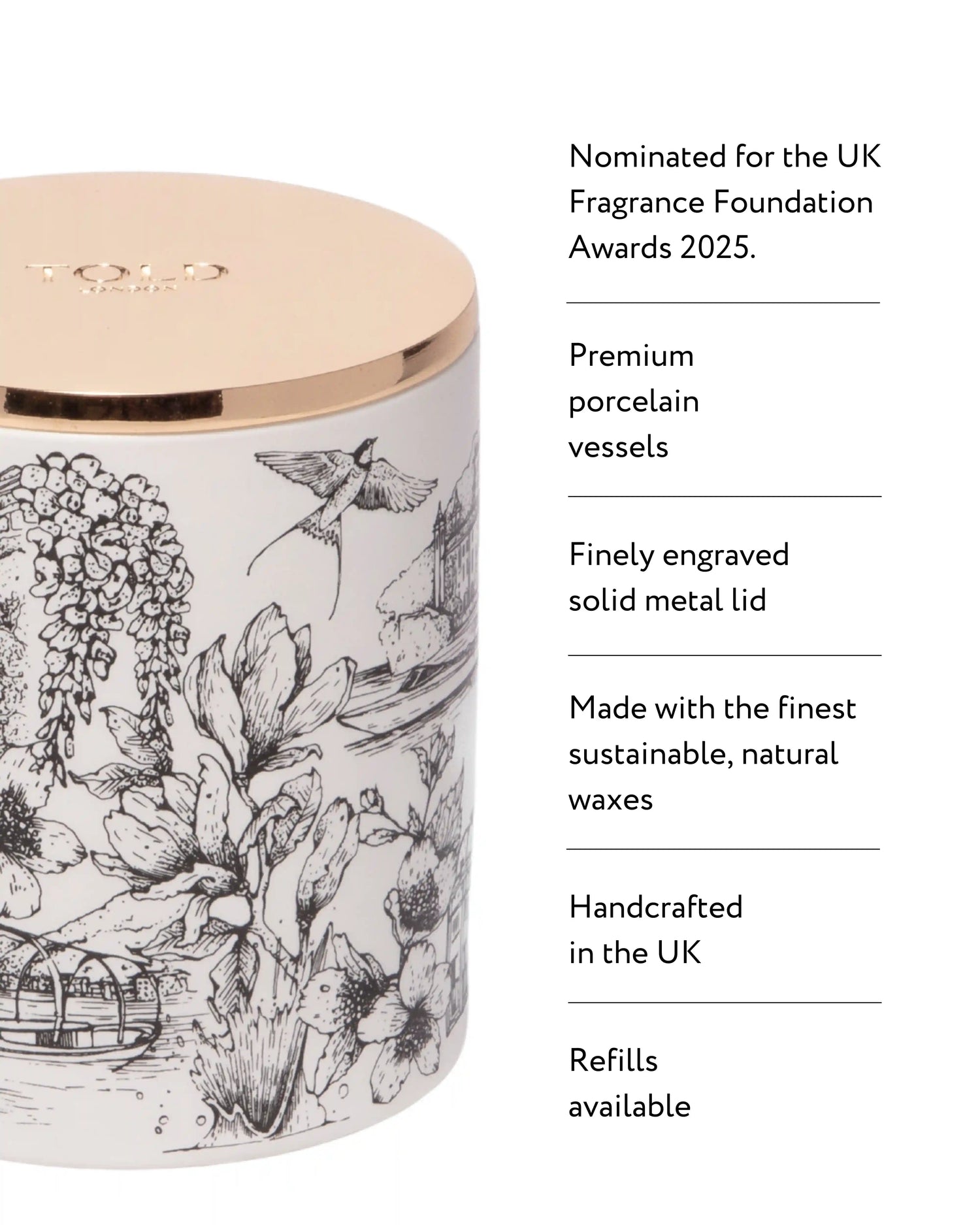 Dancing Light, Lake Como Candle, 300g