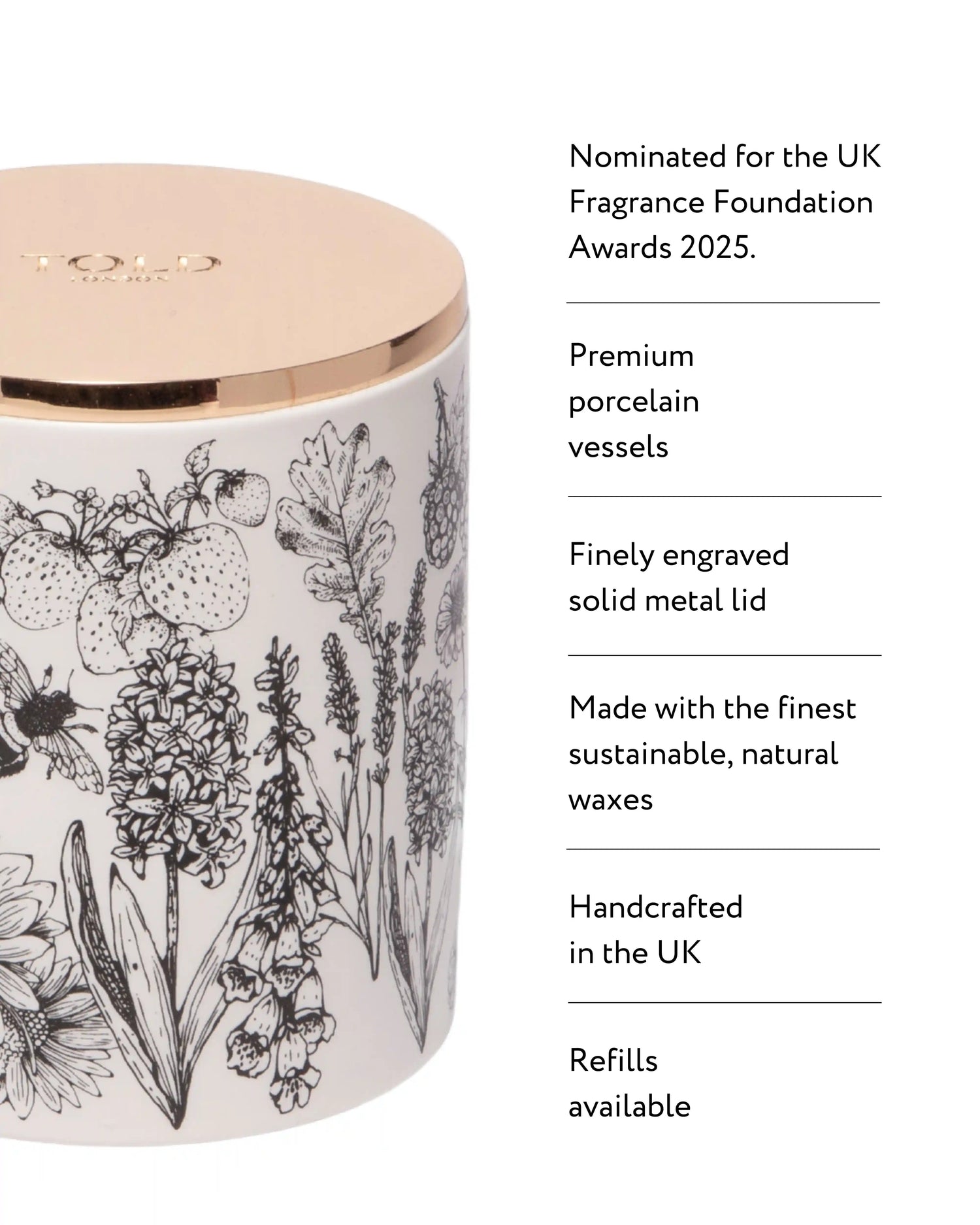 Glorious Gardens, England Candle, 300g